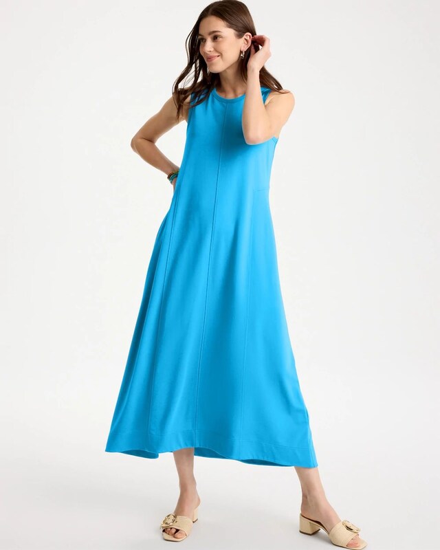 Jersey Knit Maxi Dress - image 1